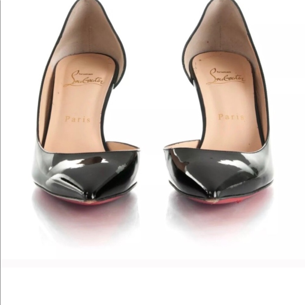 Christian Louboutin 37.5 Iriza Patent Black